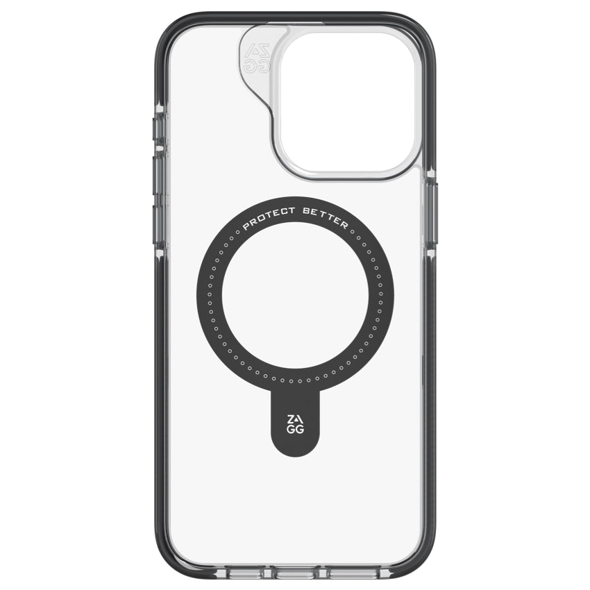 ZAGG Santa Cruz Snap with Ring Stand for iPhone 15 Pro Max - Black