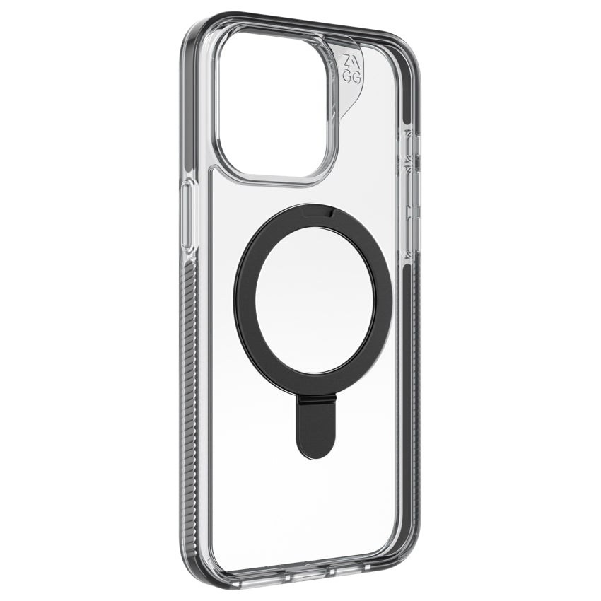 ZAGG Santa Cruz Snap with Ring Stand for iPhone 15 Pro Max - Black