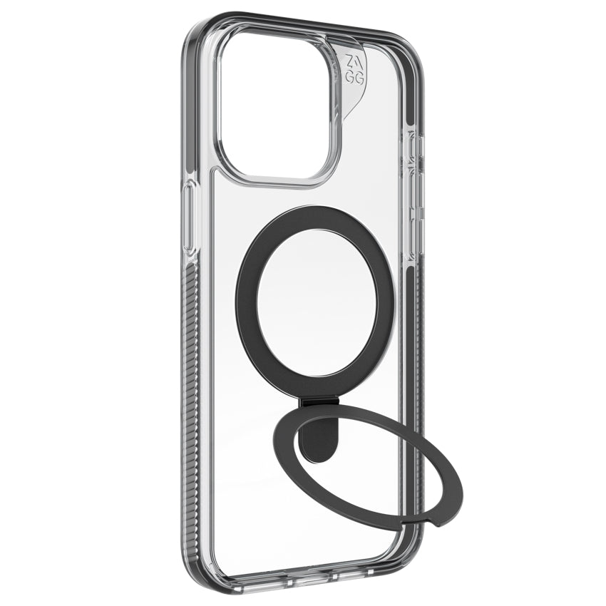 ZAGG Santa Cruz Snap with Ring Stand for iPhone 15 Pro Max - Black