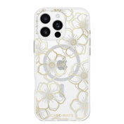 เคสกันกระแทก iPhone 16 Pro Case Mate Floral Gems Gold รองรับ MagSafe