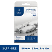 iPhone 16 Pro/16 Pro Max Lens Protector imos Sapphire Titanium - Natural Titanium