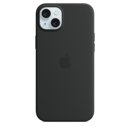 iPhone 15 Plus Silicone Case with MagSafe - Black