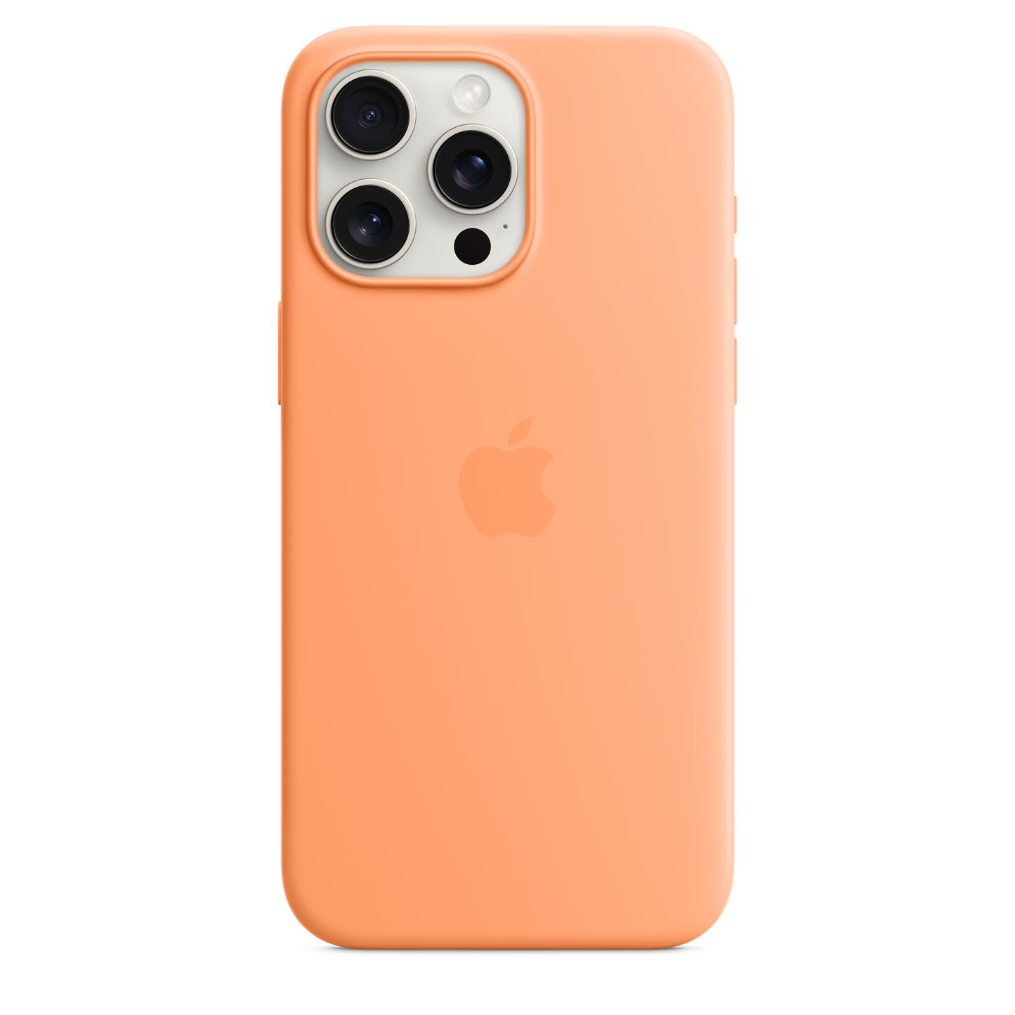 iPhone 15 Pro Max Silicone Case with MagSafe - Orange Sorbet