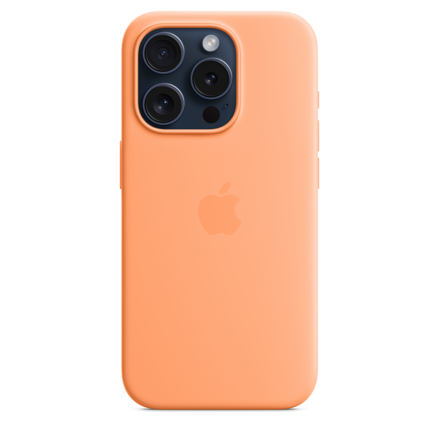 iPhone 15 Pro Silicone Case with MagSafe - Orange Sorbet