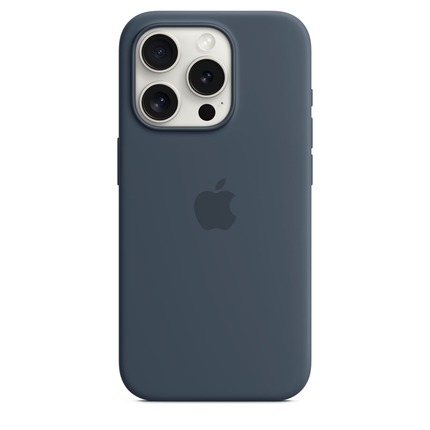 iPhone 15 Pro Silicone Case with MagSafe - Storm Blue