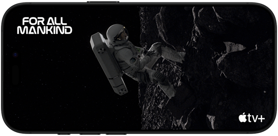 The Red Moon: Episode 1 scene from the AppleTV+ series For All Mankind displayed on the iPhone 16 Pro