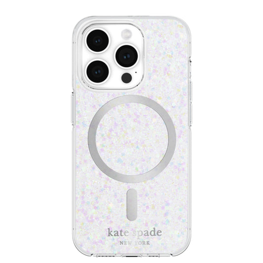 เคสแฟชั่น Kate Spade Protective Case สำหรับ iPhone 15 Pro สี Chunky Glitter Iridescent รองรับ MagSafe