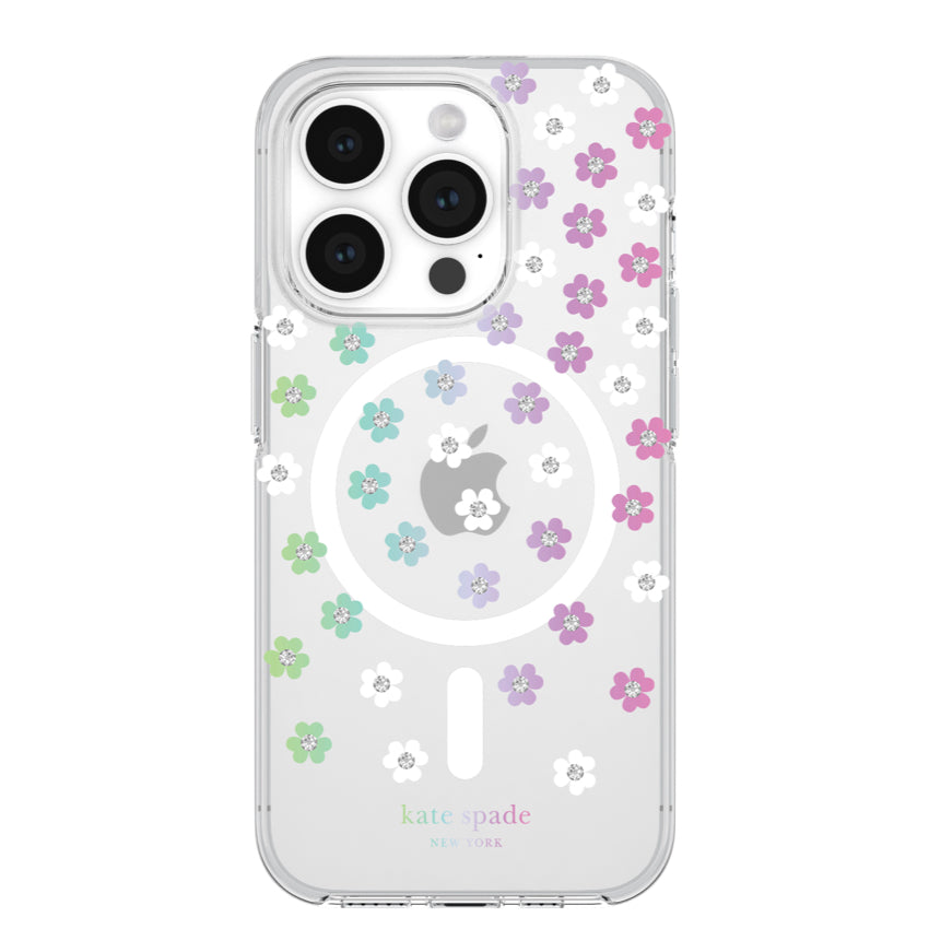 Kate Spade Protective Case MagSafe for iPhone 15 Pro - Scattered Flowers