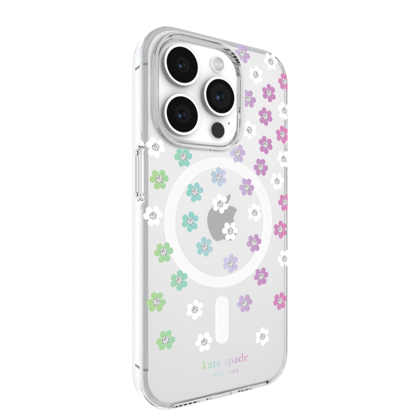 Kate Spade Protective Case MagSafe for iPhone 15 Pro - Scattered Flowers