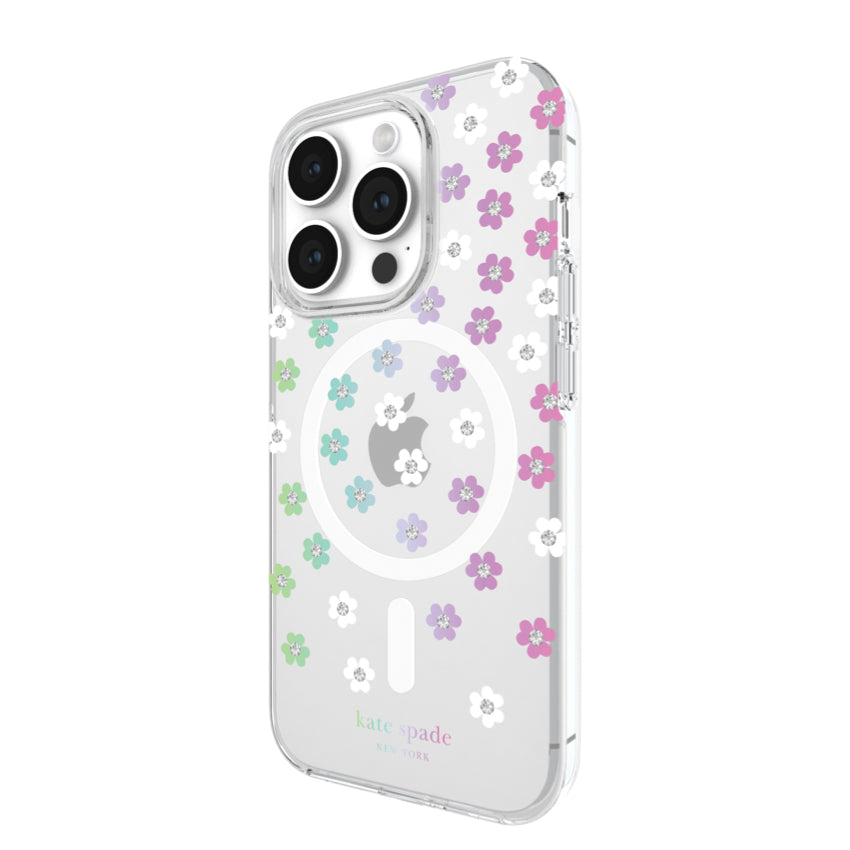 Kate Spade Protective Case MagSafe for iPhone 15 Pro - Scattered Flowers