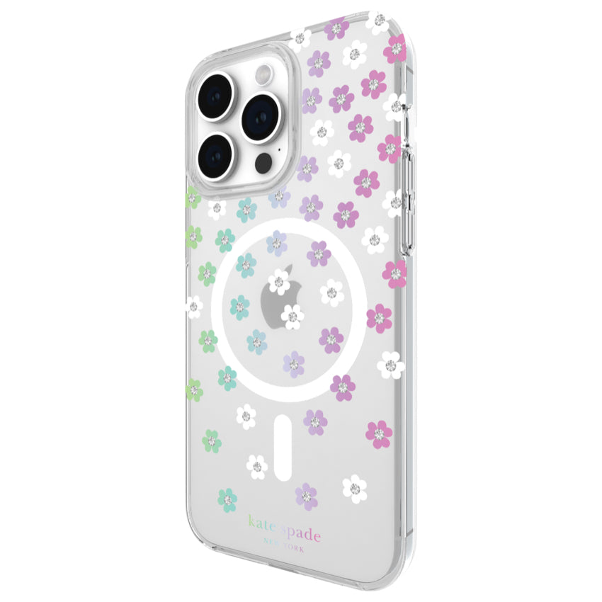 Kate Spade Protective Case MagSafe for iPhone 15 Pro Max - Scattered Flowers