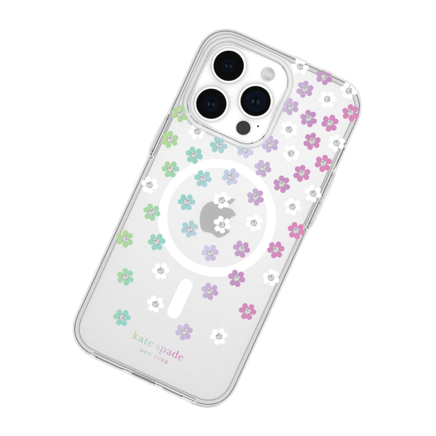 Kate Spade Protective Case MagSafe for iPhone 15 Pro Max - Scattered Flowers