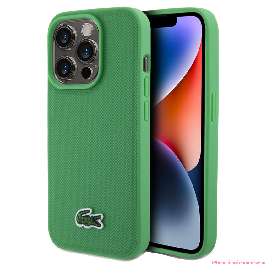 เคสกันกระแทก Lacoste Mag Hard สำหรับ iPhone 15 Pro Max สี Green