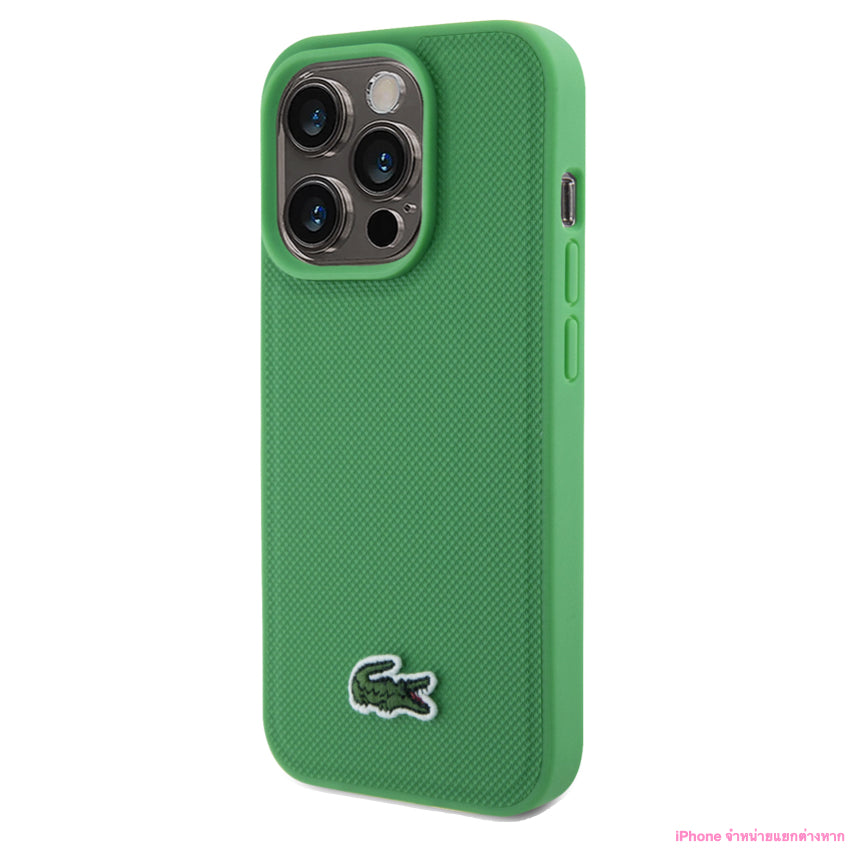 เคสกันกระแทก Lacoste Mag Hard สำหรับ iPhone 15 Pro Max สี Green