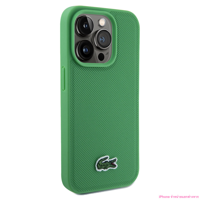 เคสกันกระแทก Lacoste Mag Hard สำหรับ iPhone 15 Pro Max สี Green