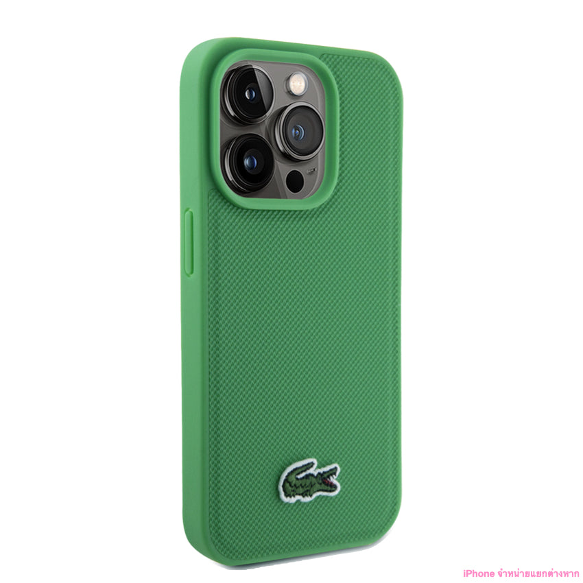 เคสกันกระแทก Lacoste Mag Hard สำหรับ iPhone 15 Pro สี Green