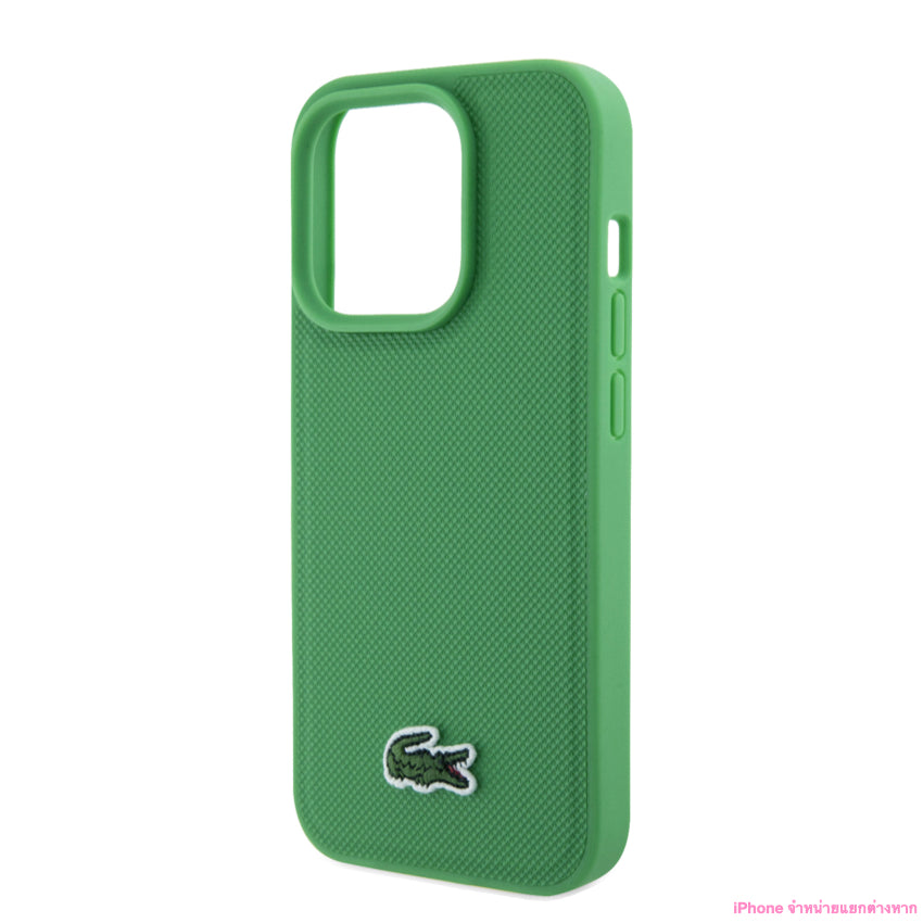 เคสกันกระแทก Lacoste Mag Hard สำหรับ iPhone 15 Pro สี Green