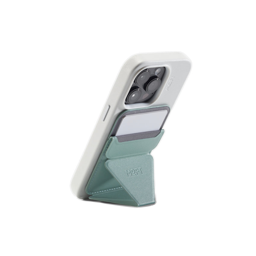 ขาตั้งพร้อมที่ใส่บัตร MOFT Snap-On Phone Stand and Wallet with Magsafe (MOVAS) Seafoam