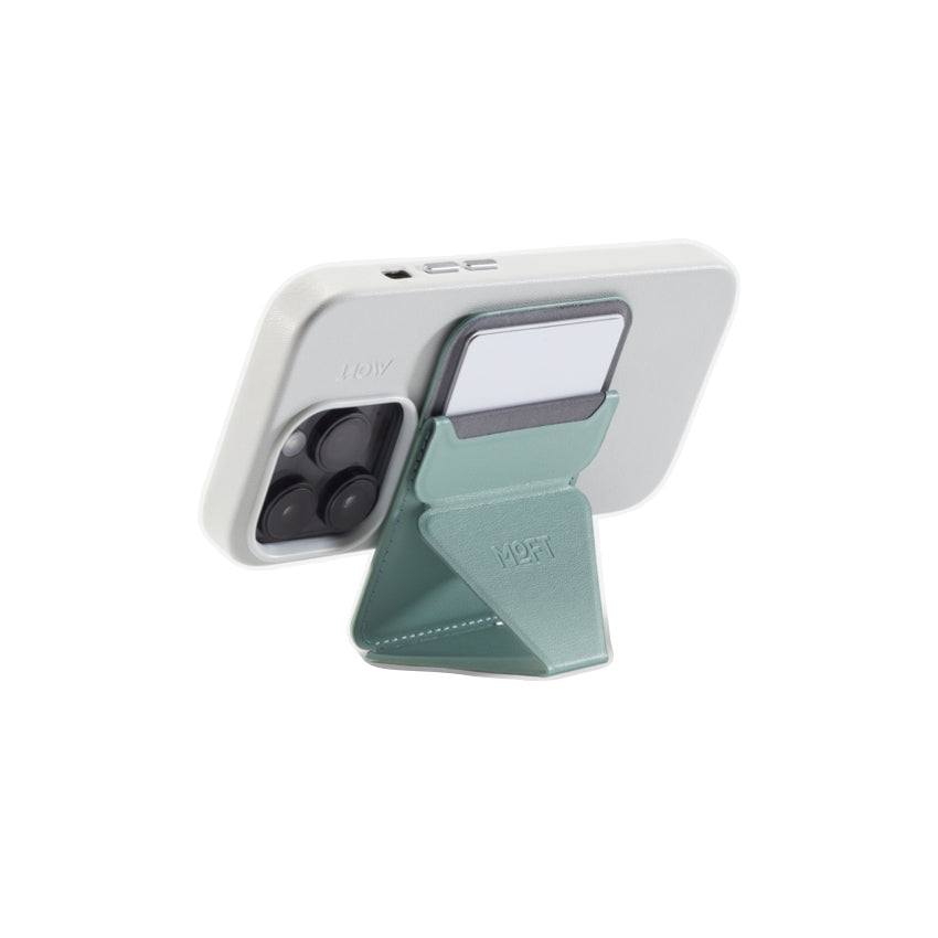 ขาตั้งพร้อมที่ใส่บัตร MOFT Snap-On Phone Stand and Wallet with Magsafe (MOVAS) Seafoam