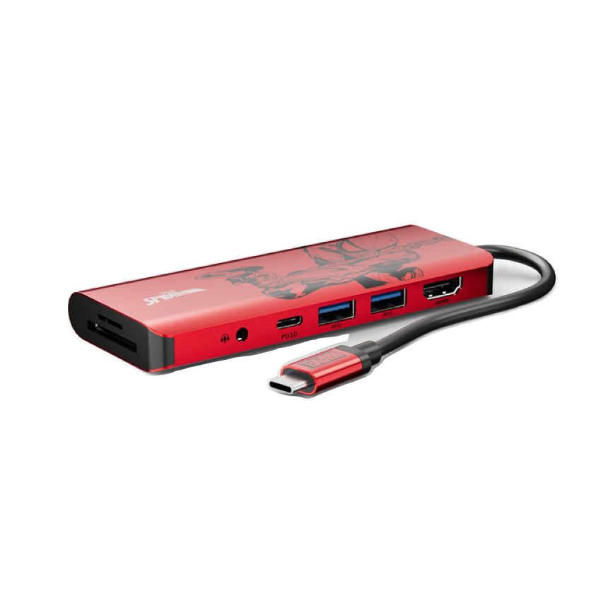 BELKIN USB-C Multimedia Hub 7 in 1 Pass 100W Red - Spider Man