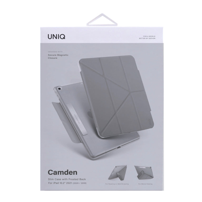 UNIQ Camden for New iPad 10.2 Antimicrobial - Fossil Grey