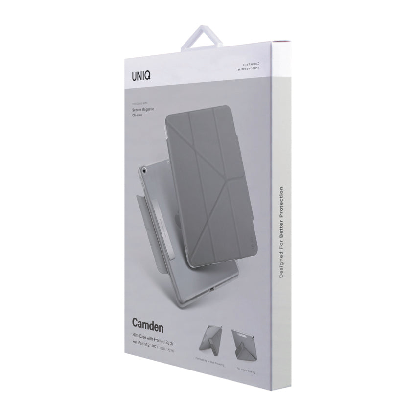 UNIQ Camden for New iPad 10.2 Antimicrobial - Fossil Grey