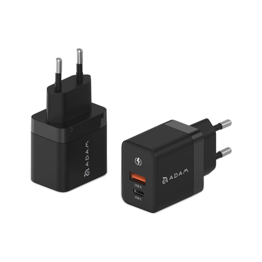 Adam Element OMNIA X35A GaN 35W USB-C and USB-A Compact Charger TH Plug-Black